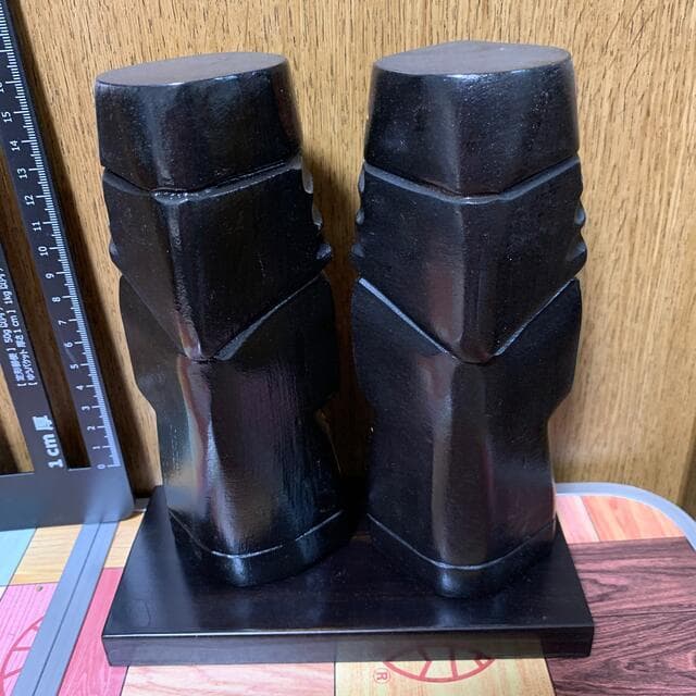 木彫りの置物　北海道　摩周湖　お土産　外国人　海外　コレクション　日本人形