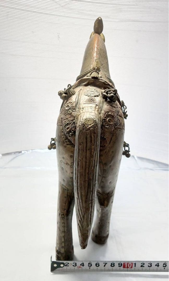 ヴィンテージ 馬 置物 騎馬 金属張り合わせ 精巧な造り インテリア 飾り 置物