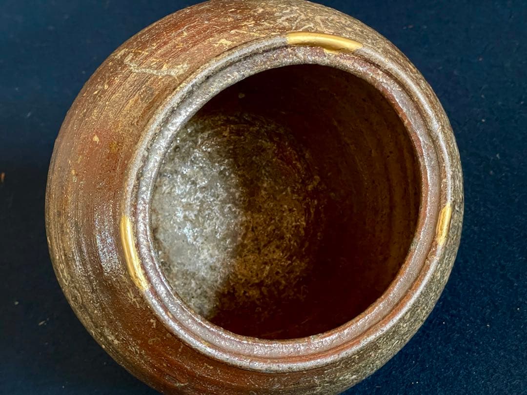 割引❣️『母』 古備前 水指 胡麻窯変 塗り蓋 金継ぎ 備前焼 茶道具 （B）