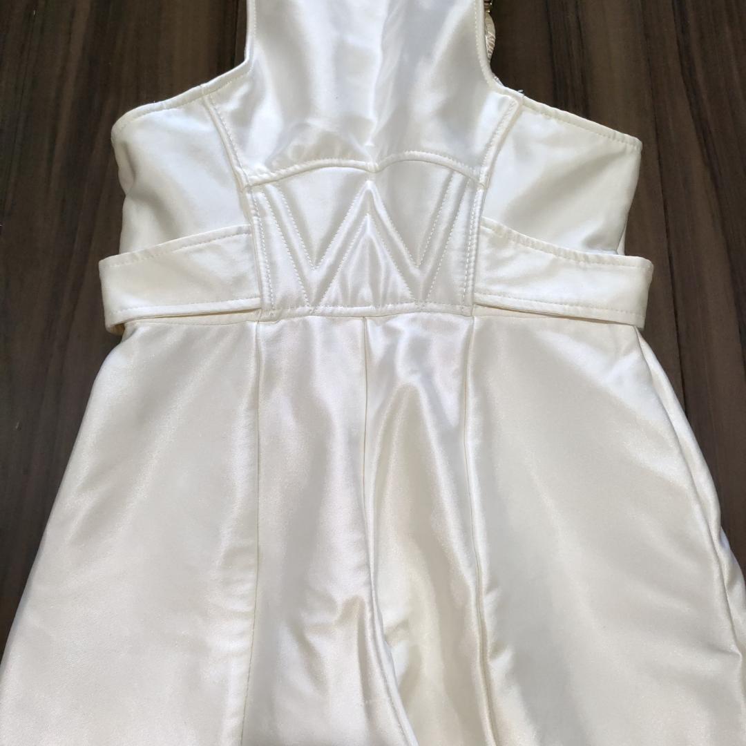 スキーウェア ホワイト ピンク 花柄 レディース Lサイズ