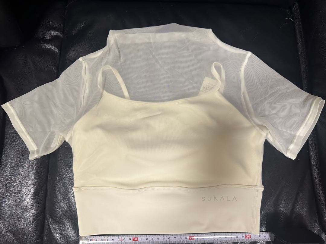 SUKALA シアーレイヤードキャミブラトップ　アイボリー