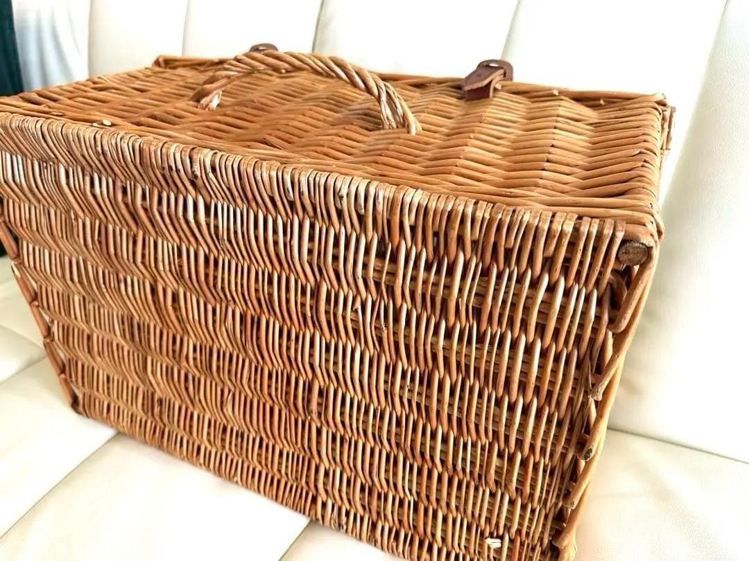 フォートナム&メイソン ハンパー バスケット　カゴ　籐　F&M ピクニック