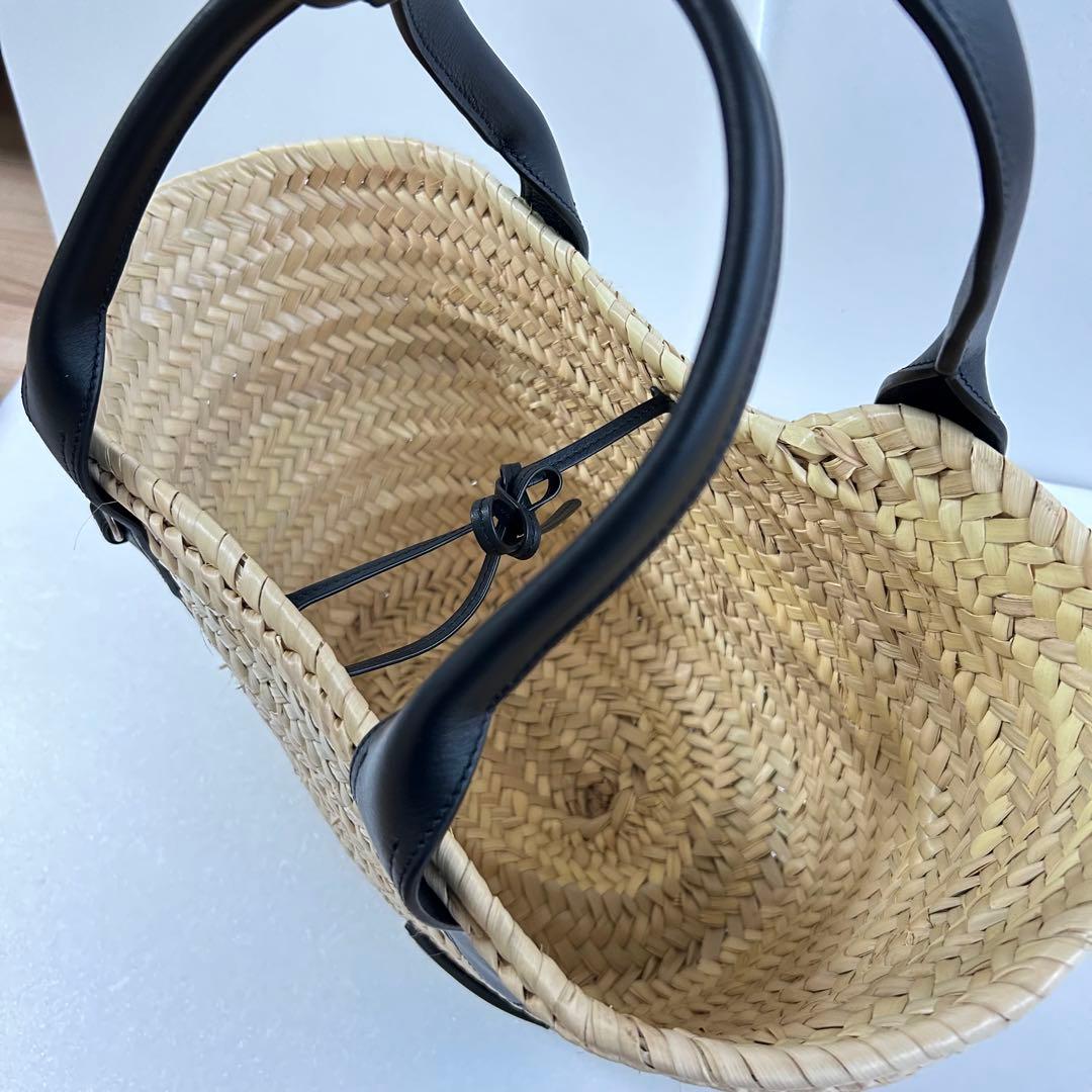 J&M DAVIDSON M Basket かごバッグ ハンドバッグ ブラック