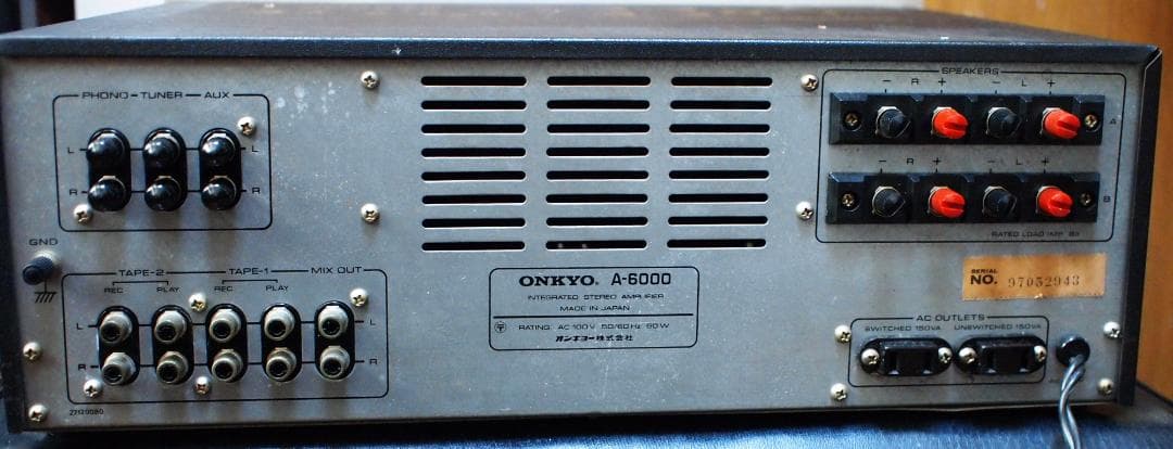 希少　ONKYO A-6000 インテグレーテッド ステレオアンプ　動作品