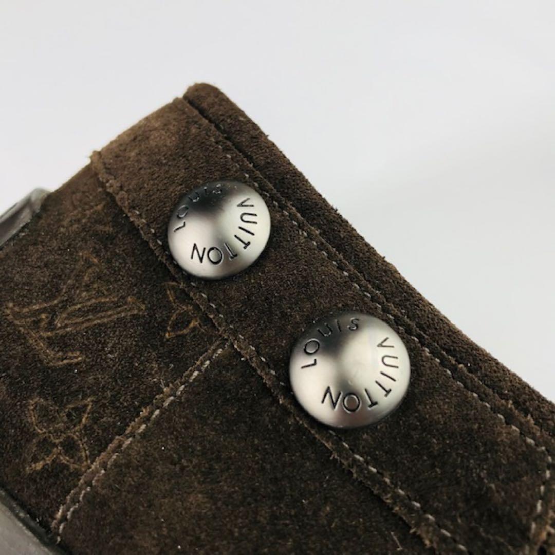 美品★ルイヴィトン・レザー モノグラム柄 ドライビングシューズ(91/2)