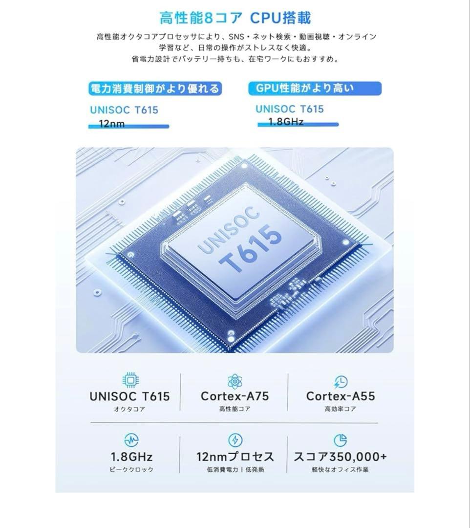 PHILIPS Android15 タブレット 10インチ 8コアCPU グレー