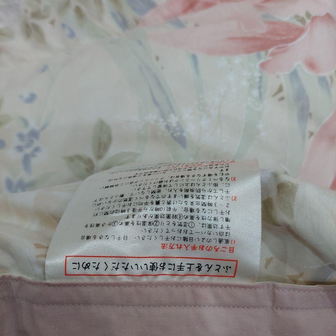 花柄 羽毛掛け布団