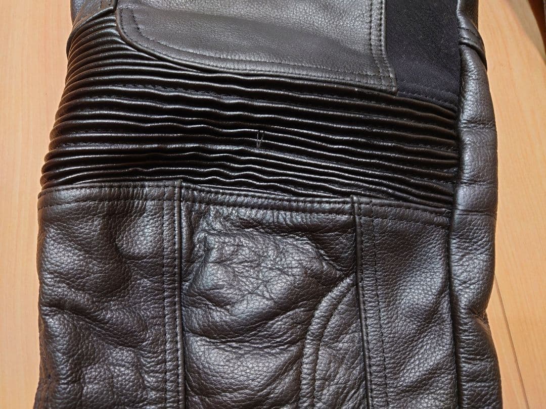 【メンテ済 34】Clooney P04 美品 本革レザーパンツ　プロテクター付