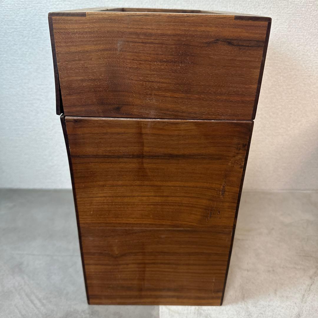 アンティーク ゴミ箱 ダストボックス 木製 機能性 インテリア