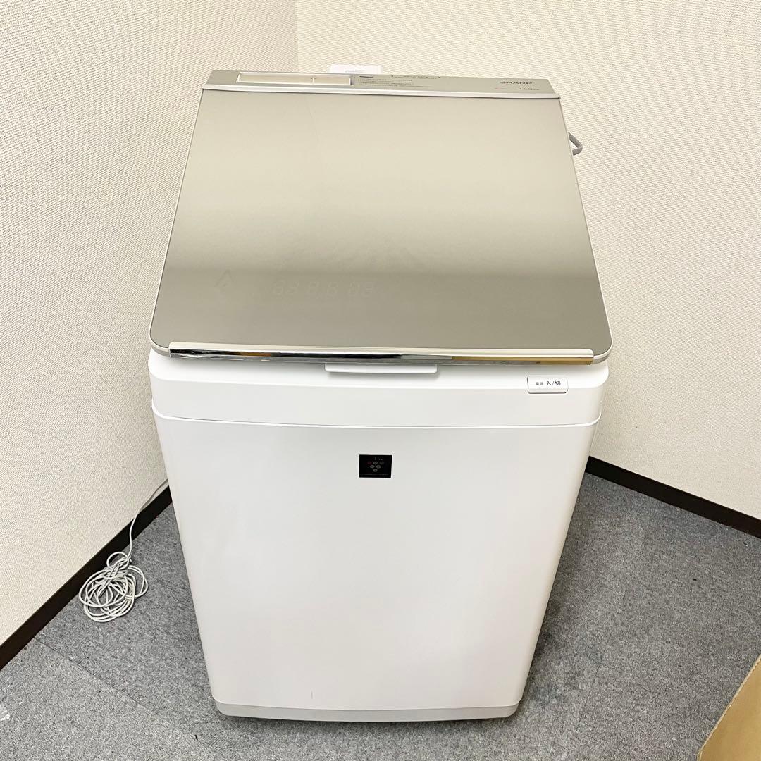 SHARP 洗濯乾燥機 ES-PW11F-N 11kg/6kg 穴なし槽洗濯機F