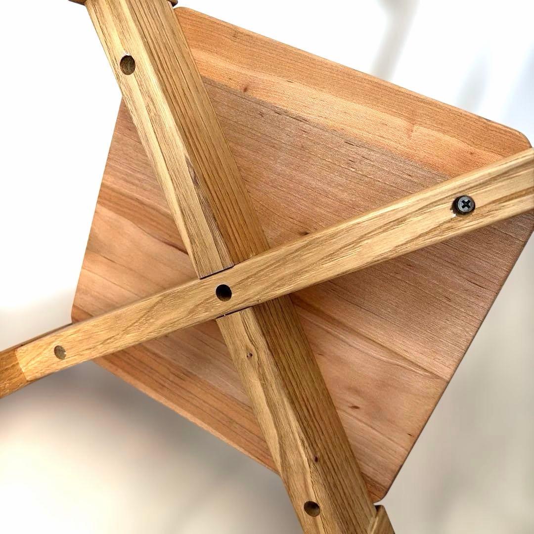 【朝倉家具】スツール 木製 四角 日本製 スタッキング まかないスツール