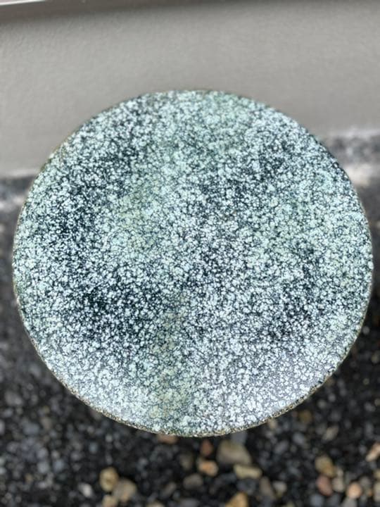 宝福寿吉 信楽焼 青窯肌 ガーデンテーブルセット 直径４６cm