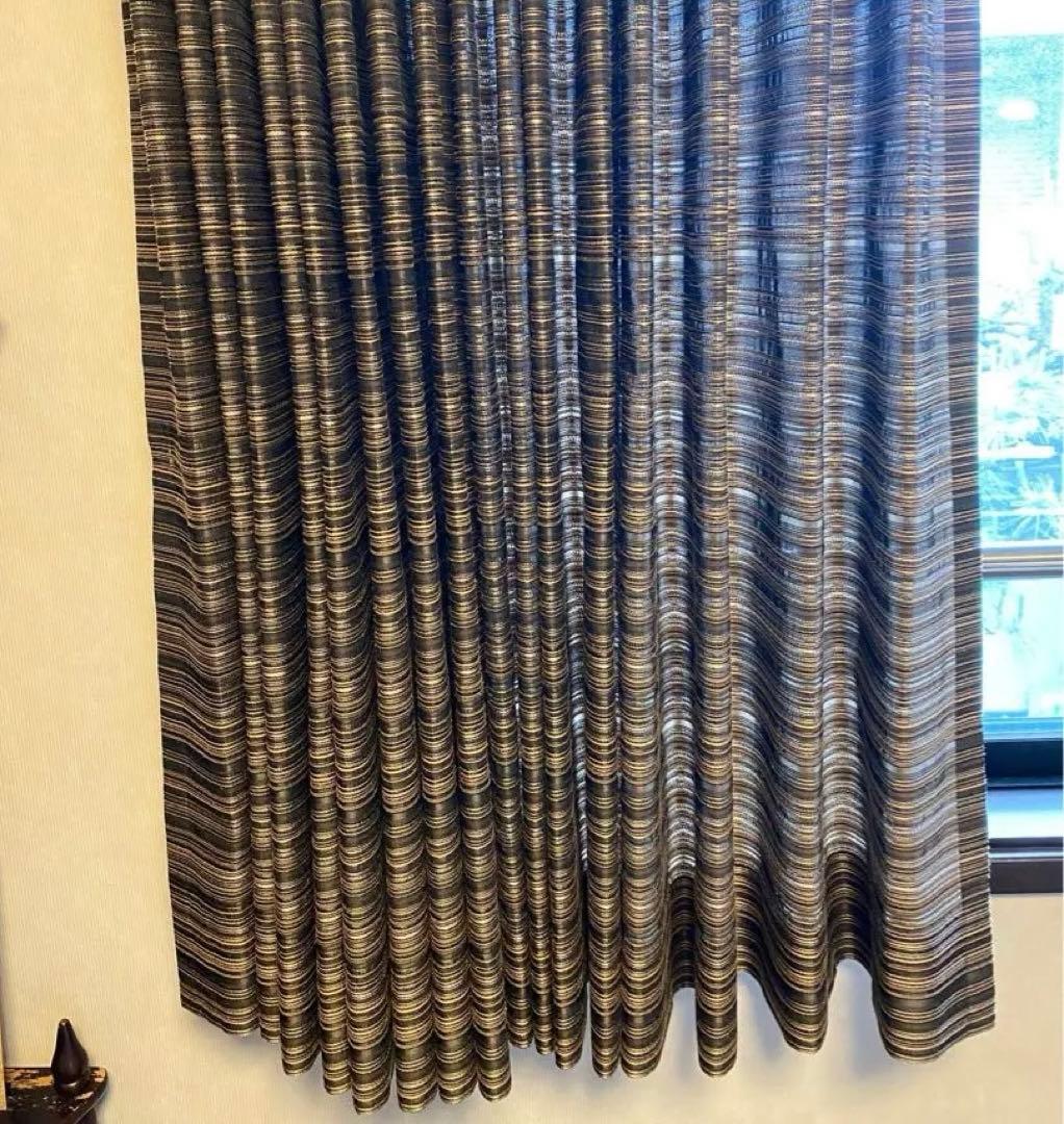 オーダーカーテン メーカー ウォッシャブル カーテンインテリア 三ツ山 2倍ヒダ