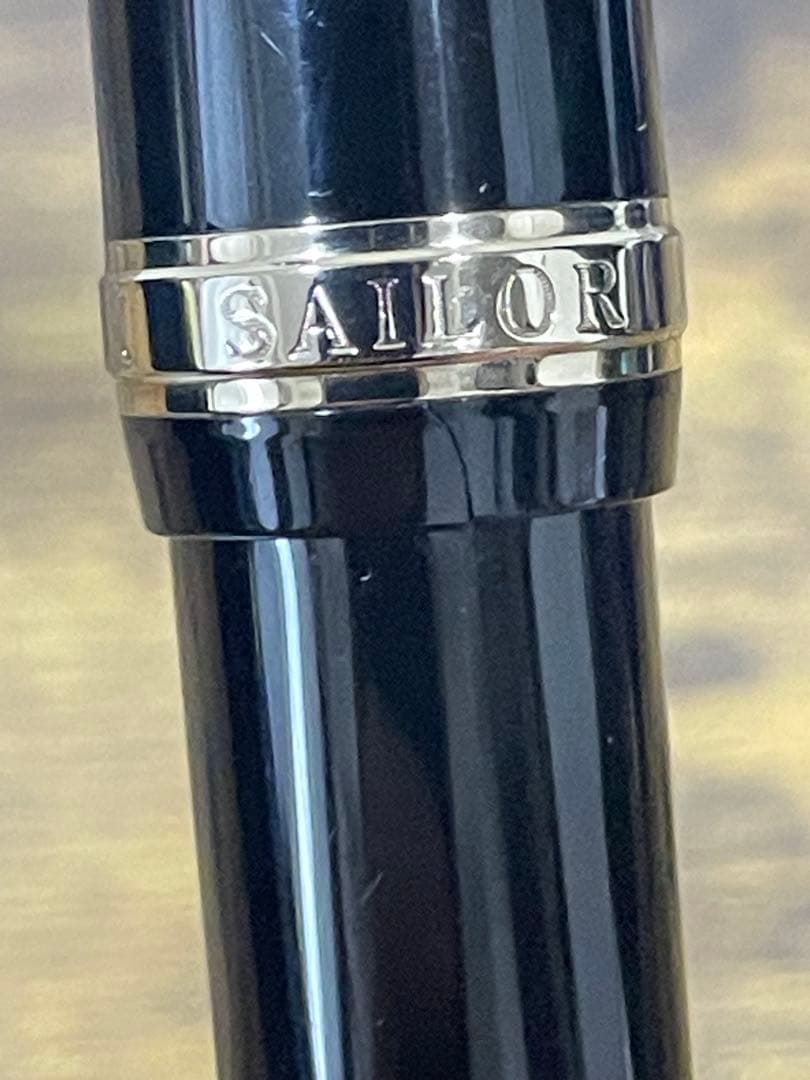 筆記確認＆洗浄済　セーラー　万年筆　プロフィット　21k ホワイトゴールド