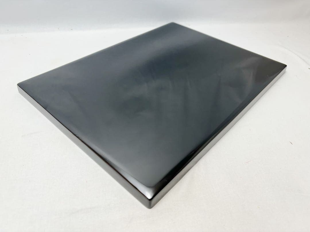 未使用 懐石道具 輪島塗 木製黒真塗 金梨地 波蒔絵 卓上膳 会席膳 5客揃共箱