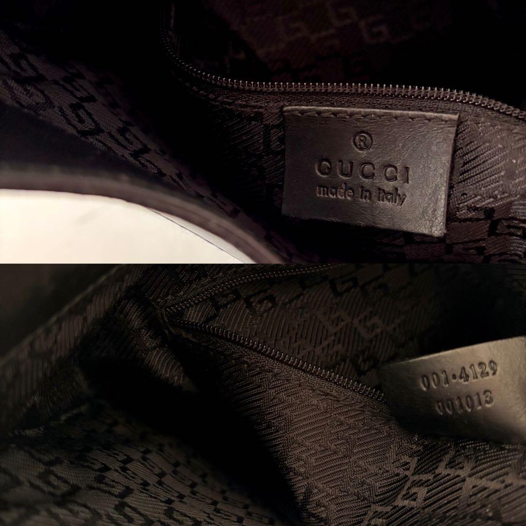 超美品 GUCCI グッチ ジャッキー レザーショルダーバッグ