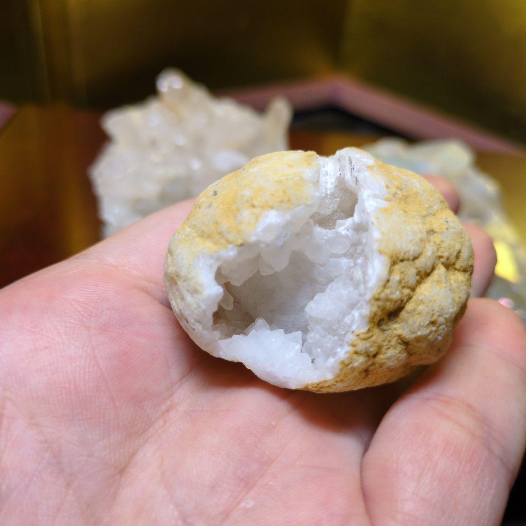 水晶クラスター2点とジオードの3点セット合計440kg 天然石 パワーストーン