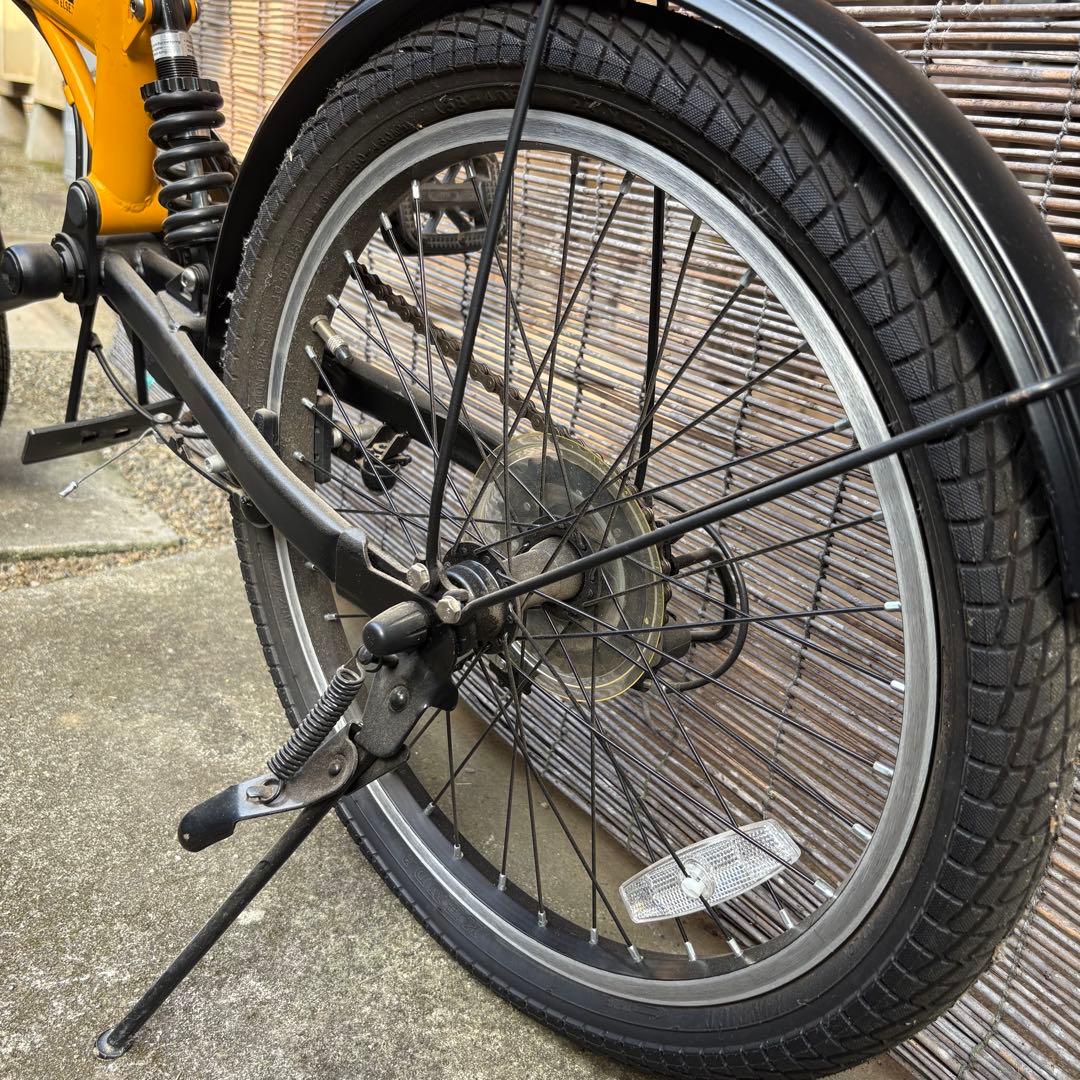 HUMMER 折りたたみ自転車 イエロー　カスタム　20インチ　引取り限定