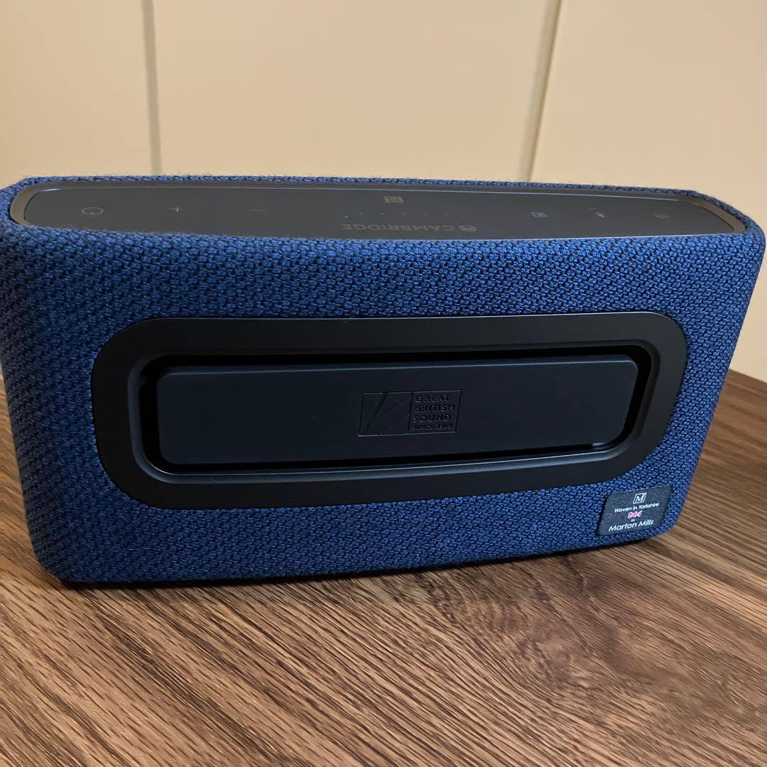 CAMBRIDGE AUDIO ポータブルBluetoothスピーカー 青　美品