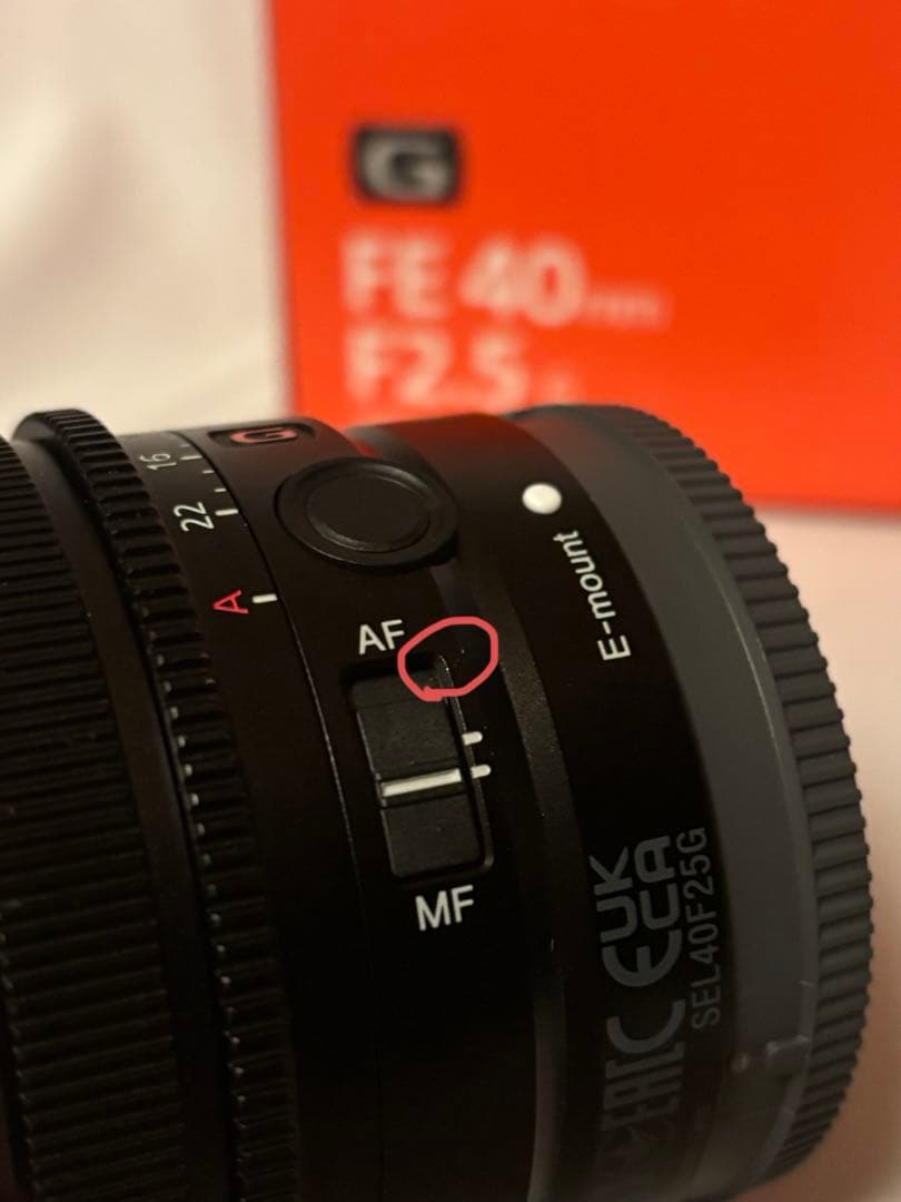 【保証有】SONY FE 40mm F2.5G SEL40F25G