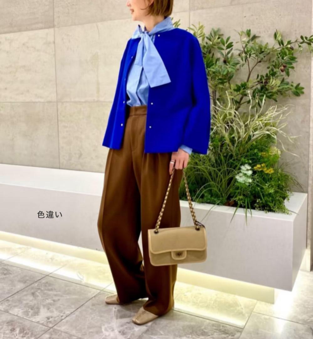 美品 ユナイテッドアローズ TOKYO 2万 ボウタイブラウス ホワイト 520