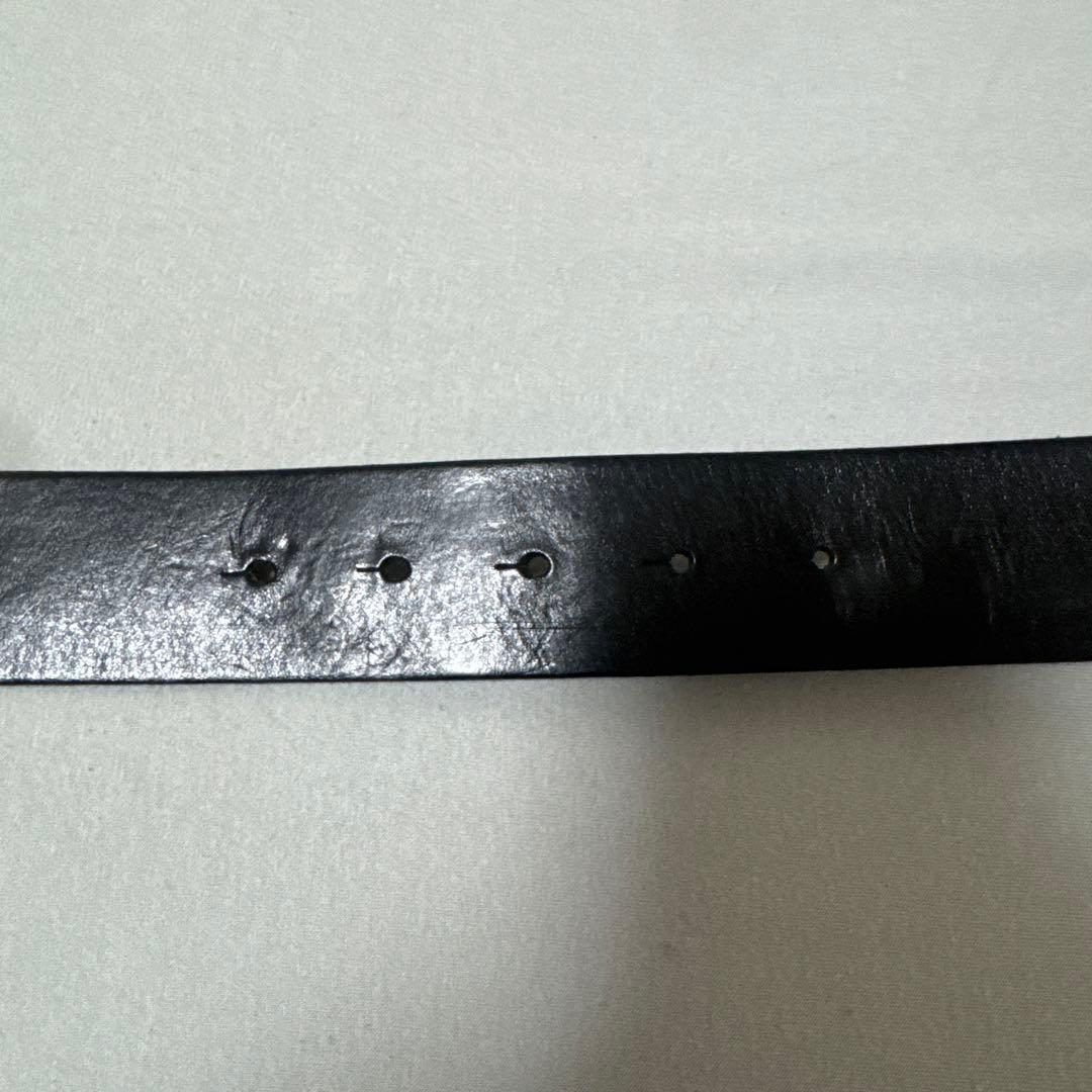 美品！袋付き！値下げ中！DIESEL ブラック レザー ベルト 75/30