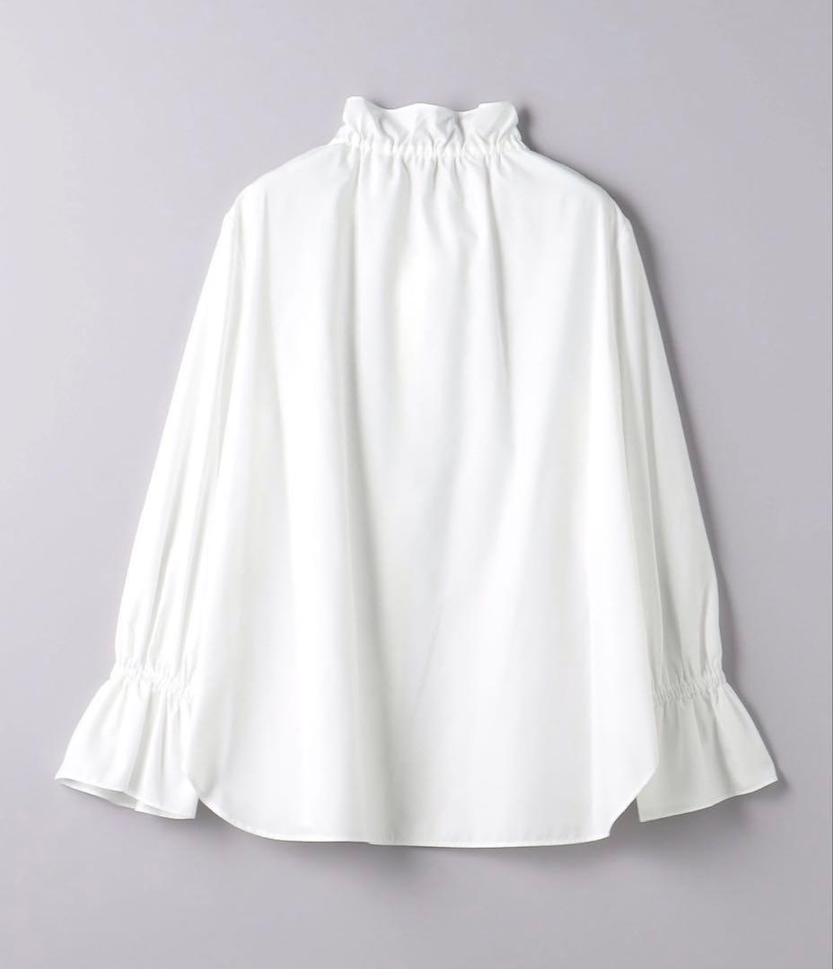 UNITED ARROWS フリルカラー フレアスリーブ ブラウス