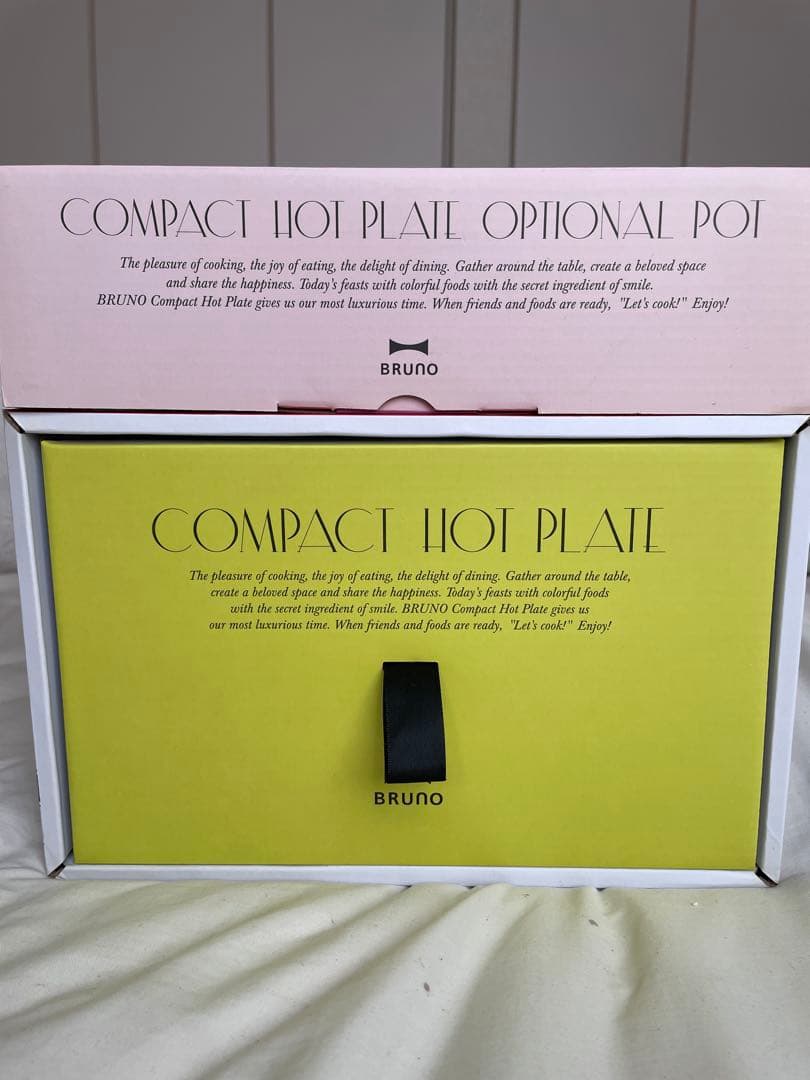 新品未使用　［鍋付き］BRUNO コンパクトホットプレート ホワイト