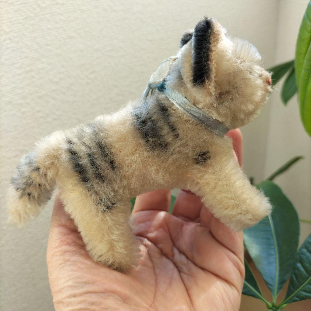 ビンテージ　シュタイフ　Tabby キャット　猫