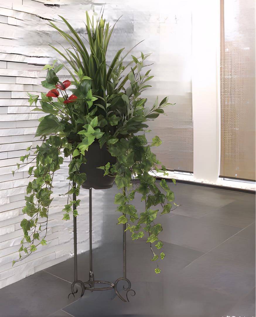 光触媒　人工観葉植物　ウォールグリーン　フェイクグリーン　スタンドユッカ1.35