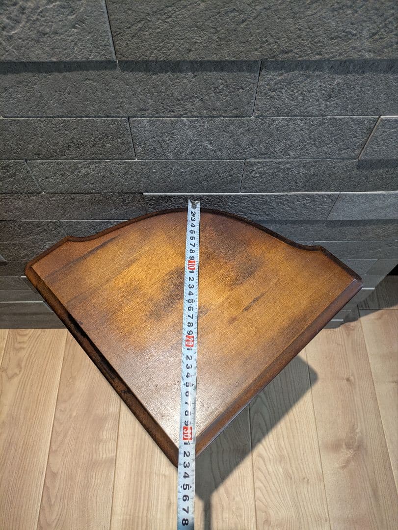 【オールドカリモク】コロニアル サイドテーブル アンティーク 木製家具 飾り棚