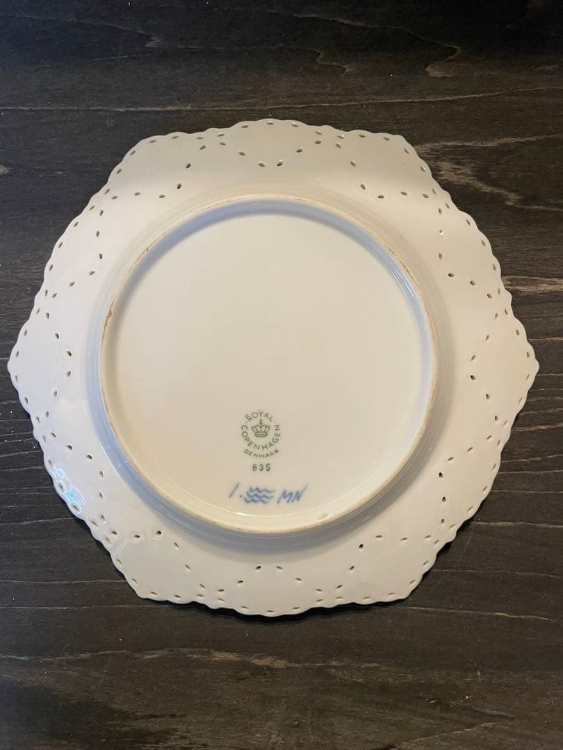 ロイヤルコペンハーゲン ダブルレース プレート&フルレース シュガーポット