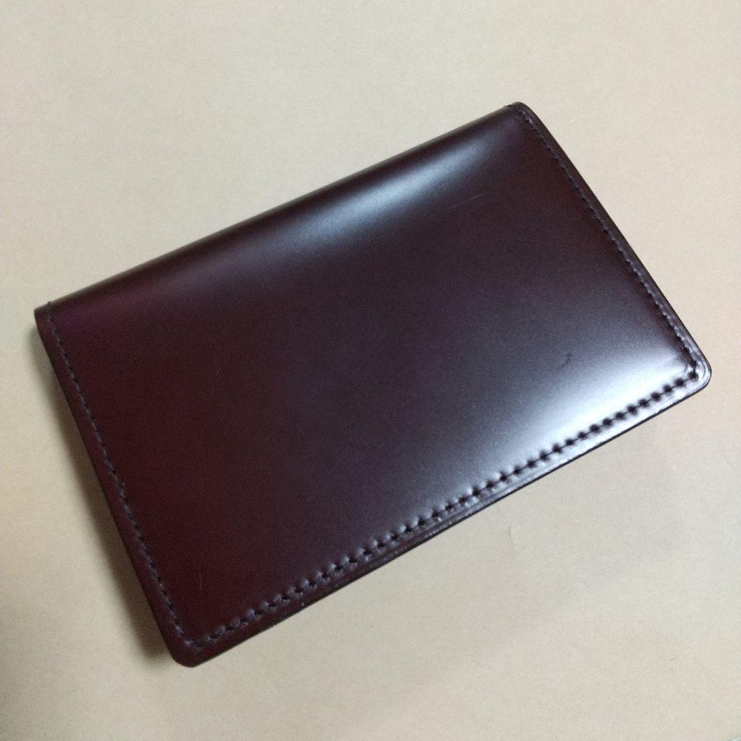 新品同様 SOMES SADDLE ホリグループ 名刺入れ コードバン