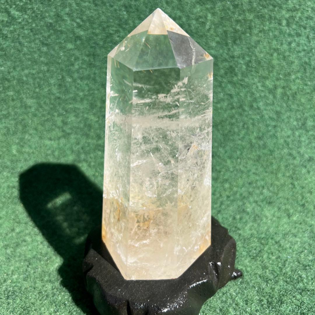 水晶 六角柱 虹入り ポイント 天然石 原石 パワーストーン