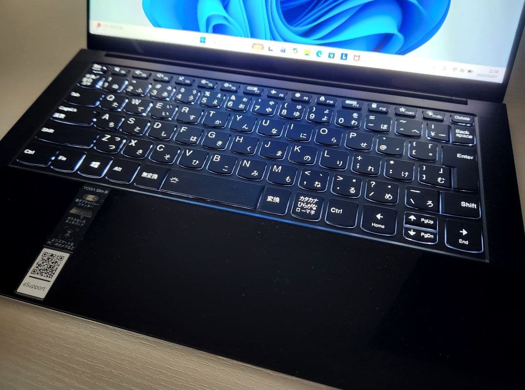 Yoga Slim 9 11世代Corei7 16GB 1TB 4K タッチ液晶