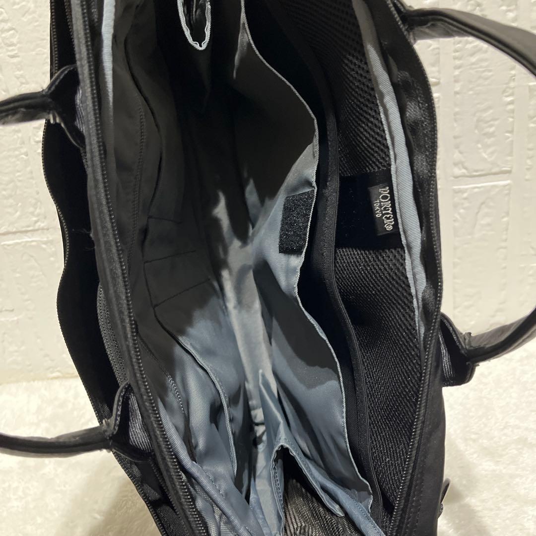 【美品】ポータータイム ビジネスバッグ 2way A4可 ブラック 吉田カバン