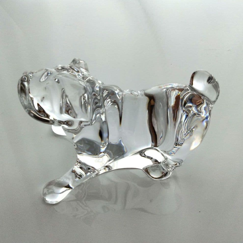 【新品】バカラ　犬　ドック 動物 　置物　 パグ　ブルドック ボストンテリア