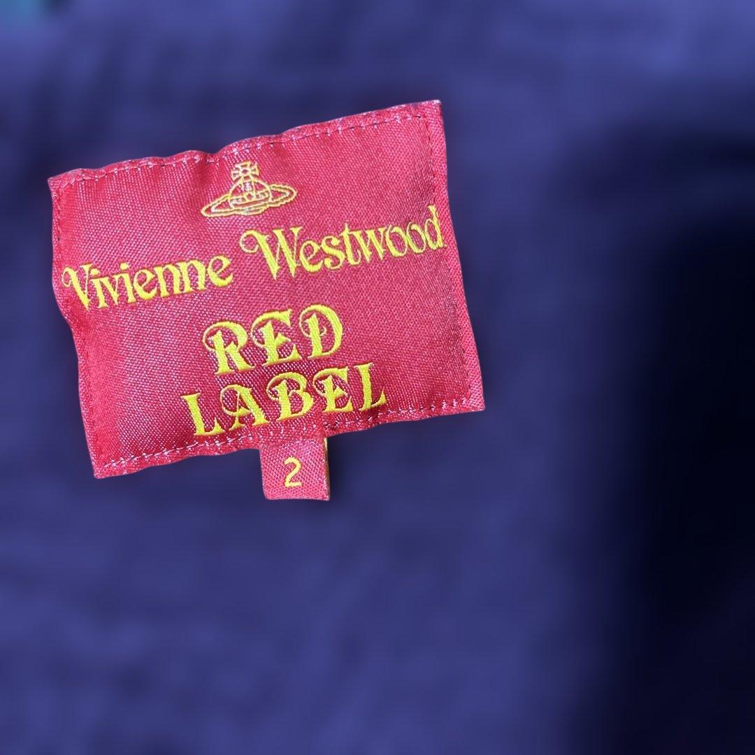 美品ヴィヴィアンウエストウッド レッドレーベル ウールコートマフラー付変形コート