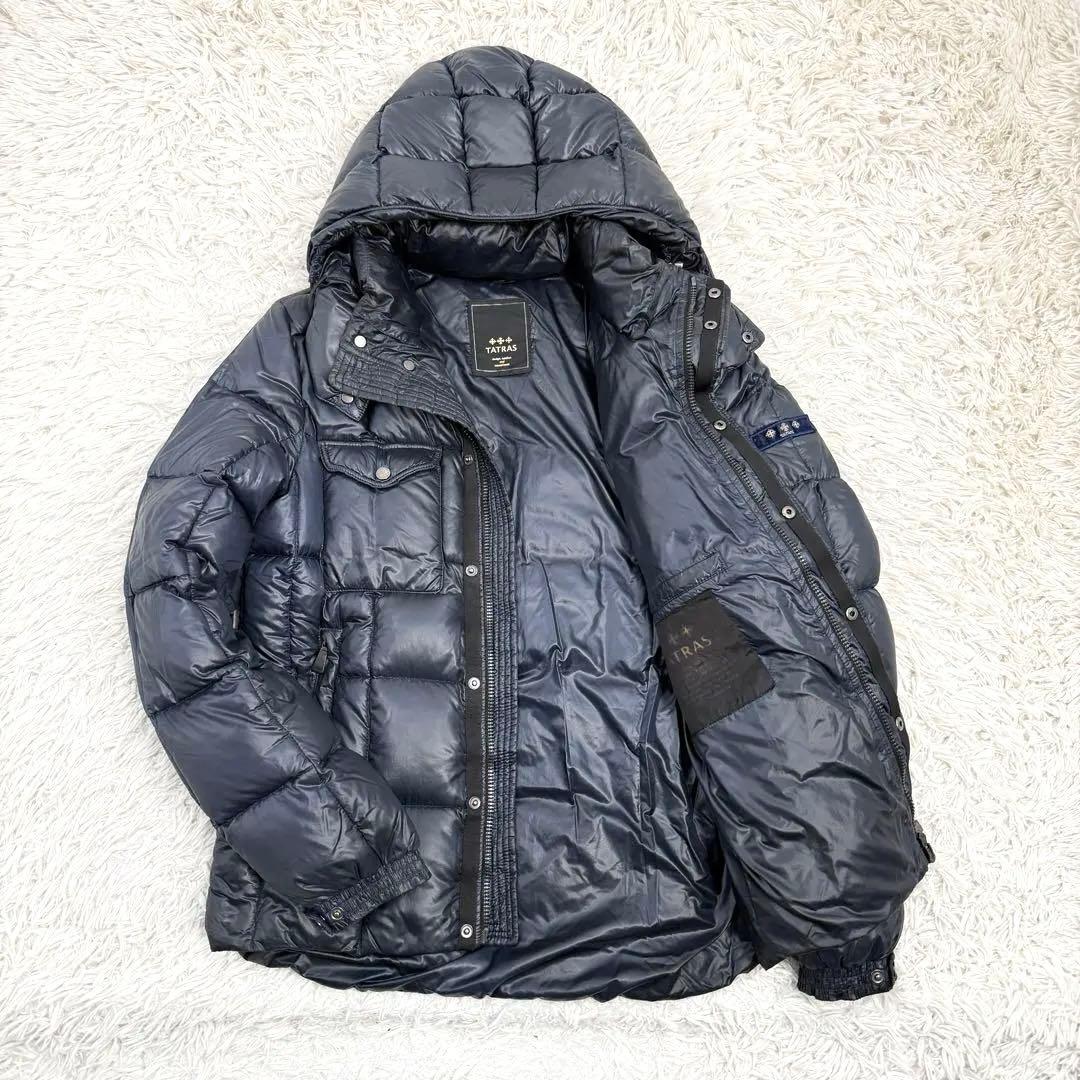 【人気】TATRAS タトラス バラザーノ 光沢 ダウンジャケット 3 ネイビー