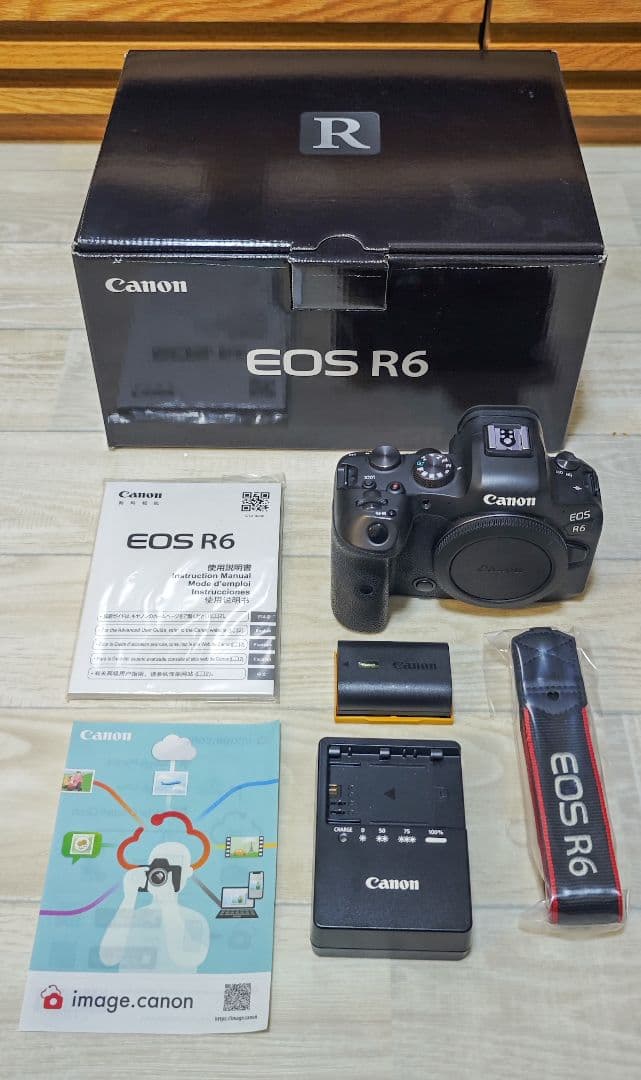 【美品・付属品あり】Canon EOS R6 ボディ 元箱あり 動作確認済