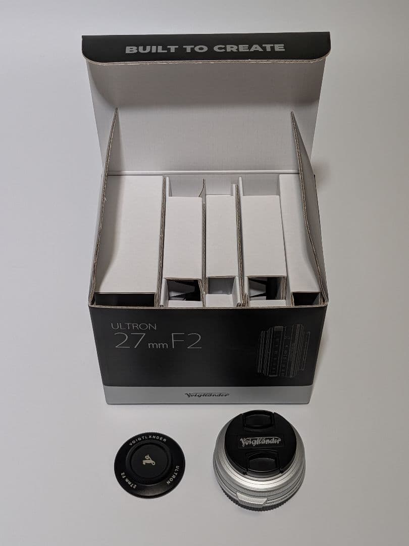 【美品】フォクトレンダー 27mm F2 ULTRON X 銀 フィルター付き