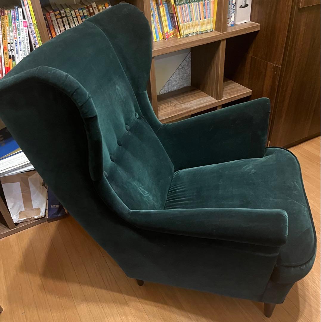 IKEA ストランドモン グリーン　ソファ
