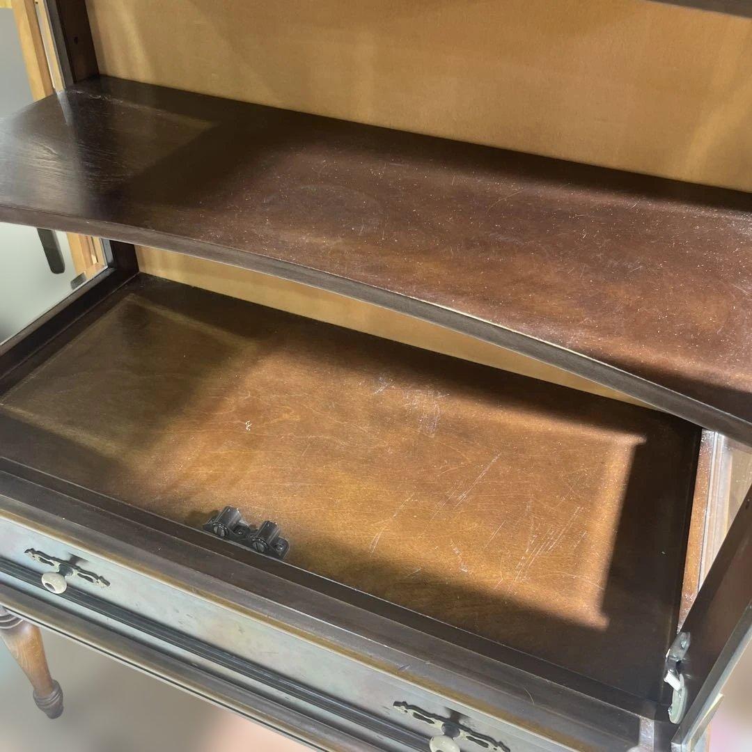 【飛騨産業】キュリオケース◆照明付◇ちょい訳有◆廃盤品◇キツツキ