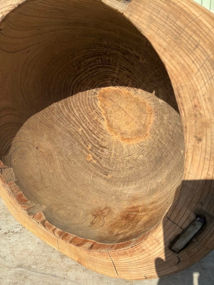 【専用出品】欅　臼のみ　杵は別出品