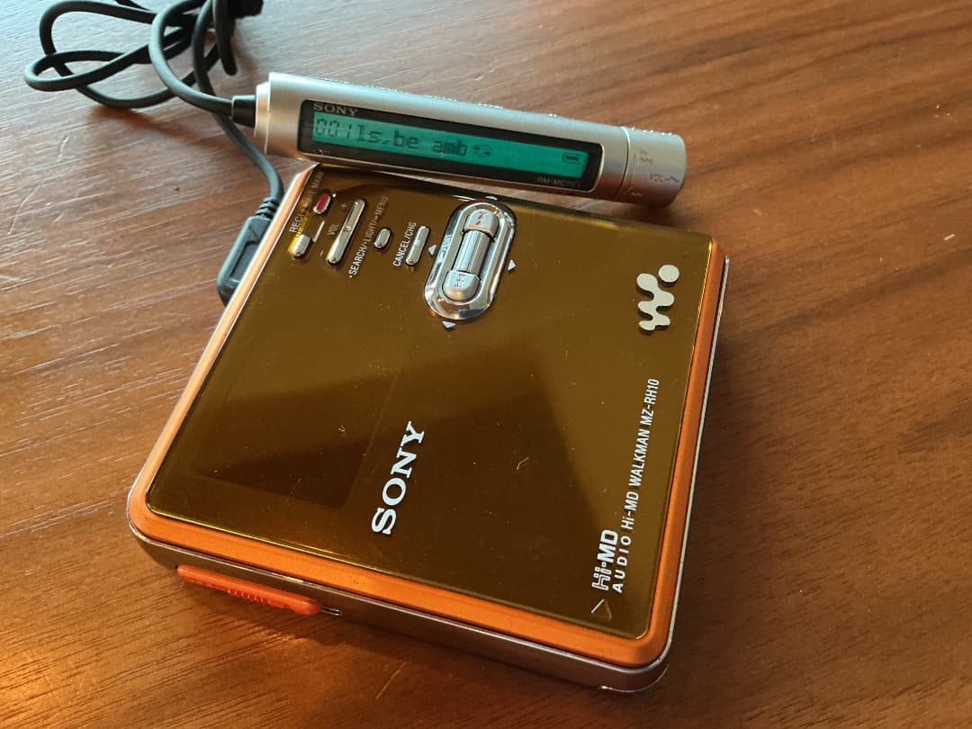 Sony MD MZ-RH10 オレンジ　再生確認済 Hi-MD WALKMAN