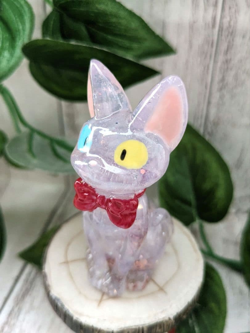 【Mary】ミニサイズ！オッドアイの蝶ネクタイねこちゃん形オルゴ☆他１点