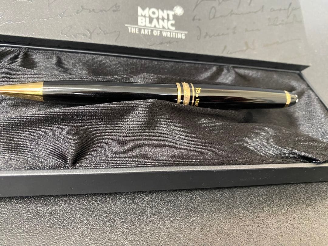 値下げレアMONT BLANC マイスターシュテュック黒 ボールペン創立50周年