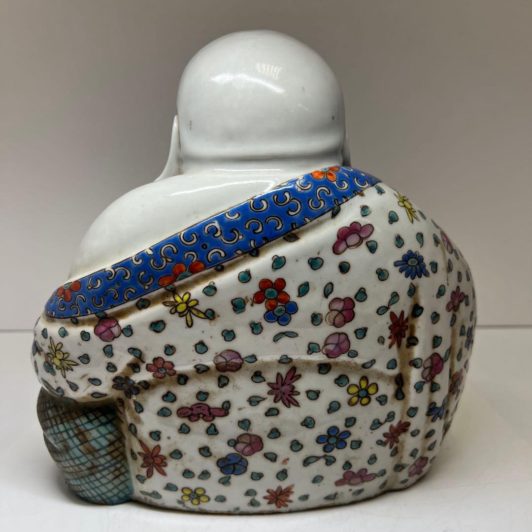 中国清時代　粉彩布袋　西江印　高さ約26㎝　東Y7-1224☆2Fトヒチサ