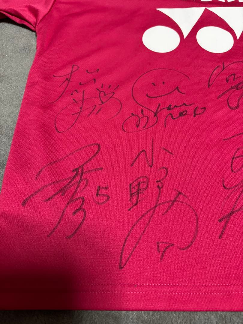 美品✨YONEX ヨネックス 再春館製薬所レプリカTシャツ SSサイズ サイン入