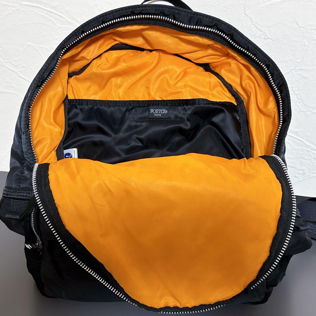 Porter ポーター　リュック　黒　オレンジ